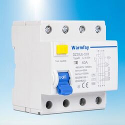 FI Fehlerstromschutzschalter RCD Typ B 30/300mA Wallbox E-Auto Allstromsensitiv
