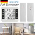 LCD Funk-Wetterstation mit Außensenor Wecker Funkuhr Kalender Vorhersage Hygro