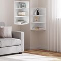 🏅4 Ebenen Wand Eckregal Wandregal Bücherregal Hängeregal Schweberegal Wandboard