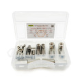 Sortiment DIN 6334 Edelstahl A2 A4 V2A V4A, M5-M12 Langmuttern Gewindemuffen Set