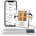 Digital Grillthermometer Bluetooth 5 0 Funk Fleischthermometer mit 4 Sonden