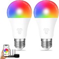 WiFi Smart LED Glühbirne E14 E27 RGB+CCT Lampe Voice APP Alexa Google+ Fernbedienung c1