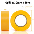 Maler Kreppband Profi Goldband Klebeband Abdeckband 19,25,30,38,50 mm 5-30 Pcs