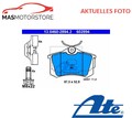 SATZ BREMSBELÄGE BREMSKLÖTZE HINTEN ATE 130460-28942 P FÜR AUDI TT,A3,A2,8L1