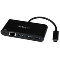 US1GC303APD StarTech.com USB-C auf Ethernet Adapter mit 3 Port USB 3.0 Hub u ~D~