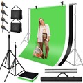 3x2M Hintergrundsystem Hintergrund Profi Komplettset Ständer Stativ Fotostudio