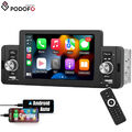 Autoradio 1 Din 7" Apple Carplay/Android Auto Navi Touchscreen Bluetooth FM USB