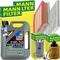 MANN INSPEKTIONSPAKET+LIQUI 5W-30 ÖL passend für OPEL CORSA D 1.3 CDTI BIS 2011
