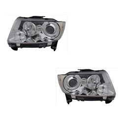 Scheinwerfer set rechts links H9 P27 7W mit Elektromotor für Jeep Compass MK49