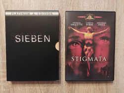 Sieben (2 Disc Platinum Edition) (Brad Pitt, Morgan Freeman) + Stigmata [DVD]