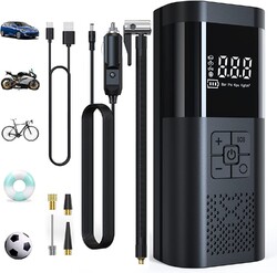 Elektrische Luftpumpe 150PSI Mini Fahrradpumpe Tragbare 6000mah Akku Kompressor