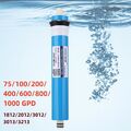 Umkehrosmose RO Membran Ersatz Wasser Filter System 75/100/200/400/800/1000 GPD 