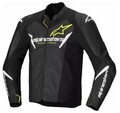 Leder Moto - Jacke ALPINESTARS Faster v3 Airflow - BLK/WHT/YW - 54/XL