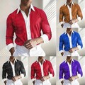 Herren Slim Fit Freizeithemd mit stylischem Streifenmuster und langen Ärmeln