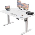 Höhenverstellbarer Schreibtisch 180x80cm Steh Sitz Büro Ergonomisch USB