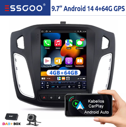 DAB+ Carplay Android 14 Autoradio Für Ford Focus MK3 2012-2018 4+64G GPS +Kamera