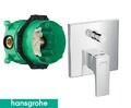 Hansgrohe Unterputz Metropol Wannenarmatur Duscharmatur Set Chrom iBox 32545000