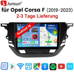 DAB+ Android 14 Autoradio Für Opel Corsa F 2019-2023 CarPlay GPS WIFI FM RDS SWC