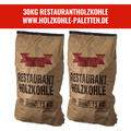 30KG (2x15KG) Premium Restaurant Holzkohle Quebracho Blanco Steakhouse XXL Kohle