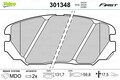 VALEO Bremsbelagsatz, Scheibenbremse 301348 für HYUNDAI KIA