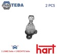 412 048 TRAGGELENK FÜHRUNGSGELENK NIEDRIGER VORNE OUTER HART 2PCS NEU