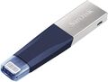 128 GB SanDisk USB 3.0 iXpand Mini Flash Drive Stick für iPhone Blau