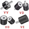 M3 Bis M10 Gummipuffer Schwingungsdämpfer Gummilager VV & VD & VE & DD Typ