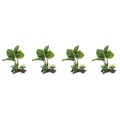  4 Pack Aquarium Künstliche Wasserpflanzen Plastikpflanzen Für