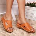 Damen Ledersandalen Pantoletten Echtleder Komfort Slipper Slip-On Gr.35-42