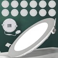 LED Panel Einbaustrahler Einbauleuchte Deckenleuchte Flach Rund Einbau Spot 230V