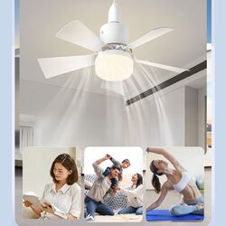 Deckenventilator Ventilator Lüfter LED Deckenlampe Beleuchtung mit Fernbedienung