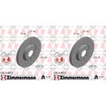 2x ZIMMERMANN SPORT BREMSSCHEIBEN 308mm GELOCHT VORNE passend für OPEL ADAM ASTR