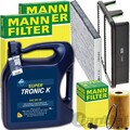 MANN FILTER INSPEKTIONSPAKET+ARAL 5W30 MOTORÖL passend für HYUNDAI ix35 1.7 CRDI