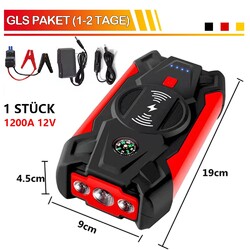 Auto KFZ 12V 39800mAh Starthilfe Jump Starter Ladegerät Booster Power Bank