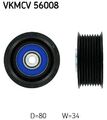 SKF (VKMCV 56008) Umlenk-/Führungsrolle Keilrippenriemen für SCANIA