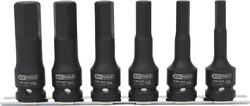 KS Tools 515.1104 1/2'' Kraft-Bit-Stecknuss-Satz, lang, 6-tlg.