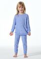 SCHIESSER Mädchen Pyjama lang FROTTEE 104 116 128 140 Schlafanzug Sterne Mond