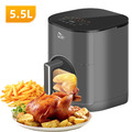 5.5L Heißluftfritteuse Fritteusen Fritteuse airfryer mit Sichtfenster 2000W