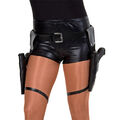 Pistolenhalfter SWAT Lara Croft Pistolengürtel mit 2 Taschen Beinholster Gürtel