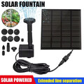 Solar Pumpe Teichpumpe Springbrunnen Gartenbrunnen Brunnen Fontäne mit Akku NEU