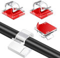 Kabelhalter 10x selbstklebend 3M Kabel Clip Halterung transparent schwarz weiß