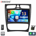 Für Mercedes Benz CLK W209 C-Klasse W203 DAB+ Autoradio 2+32G Android 13 GPS KAM