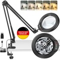 2-in-1 Lupe mit Licht und Ständer 10X stufenlos dimmbare LED-Schreibtischlampe