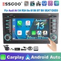 Für Audi A4 S4 RS4 SEAT EXEO Autoradio Carplay Android 13 2+32G DAB+ GPS Kamera