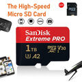 SANDISK Extreme PRO, 1TB Speicherkarte, SD-Adapter, Micro-SDXC microSD Exte