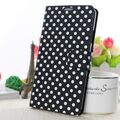 Handyhülle Case Tasche Wallet Etui Cover Schutz Hülle Handy Klapptasche Punkte