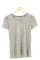 LIU JO Damen T-Shirt Grau Melange Gr. 36/S Kurzarm Baumwolle Casual