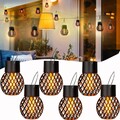 2/10stk Solar Hängend Lampe Außen Garten Solarleuchten Solarlampen Laterne Deko
