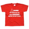 Gartenarbeit Kinder Kinder Kinder T-Shirt Garten Pflanzen Blumen lustig cool Geschenk 