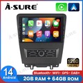 Android 14 Autoradio GPS Nav Wireless CarPlay 64G SWC Für Ford Mustang 2010-2014